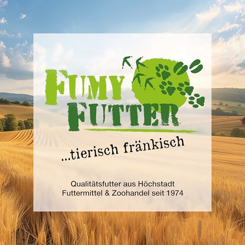 FumyFutter Papagei Frucht Mix, Exklusives Alleinfutter, Premium-Papageienfutter für Aras, Graupapageien und Amazonen, mit Früchten, Nüssen und Chilis verfeinert, 1,5kg, 1x Beutel