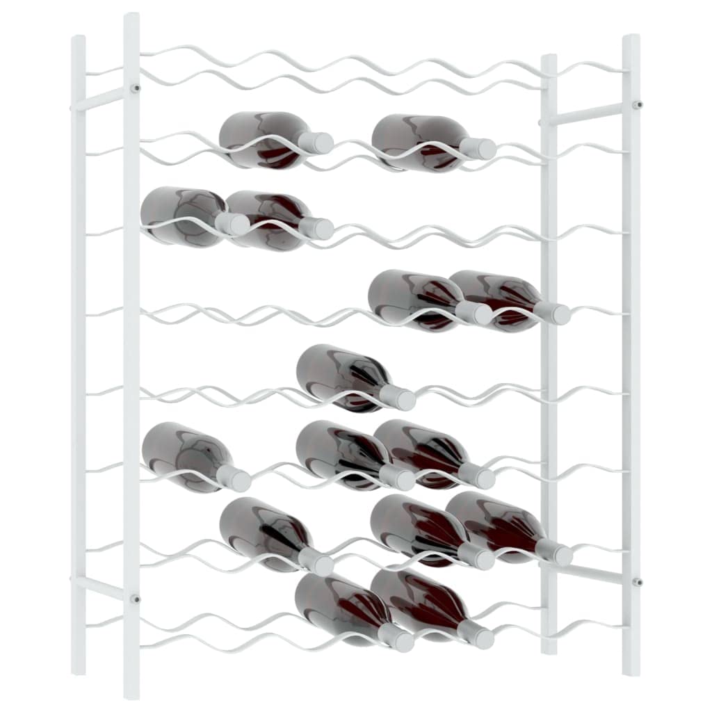 Weinregal Weinregal für 48 Flaschen, Flaschenhalter für Wohnzimmer, Esszimmer und Bar, modernes Design, 65 x 30 x 80 cm, Weiß