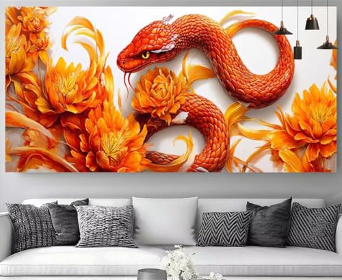 Diamond painting de serpientes para decorar cuartos infantiles con manualidades DIY