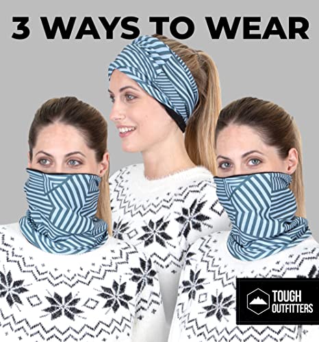Tough Headwear Womens Neck Warmer - Winter Fleece Neck Gaiter, Ski Tube Scarf - Cold Weather Face Mask Cover For Outdoors #TOP2