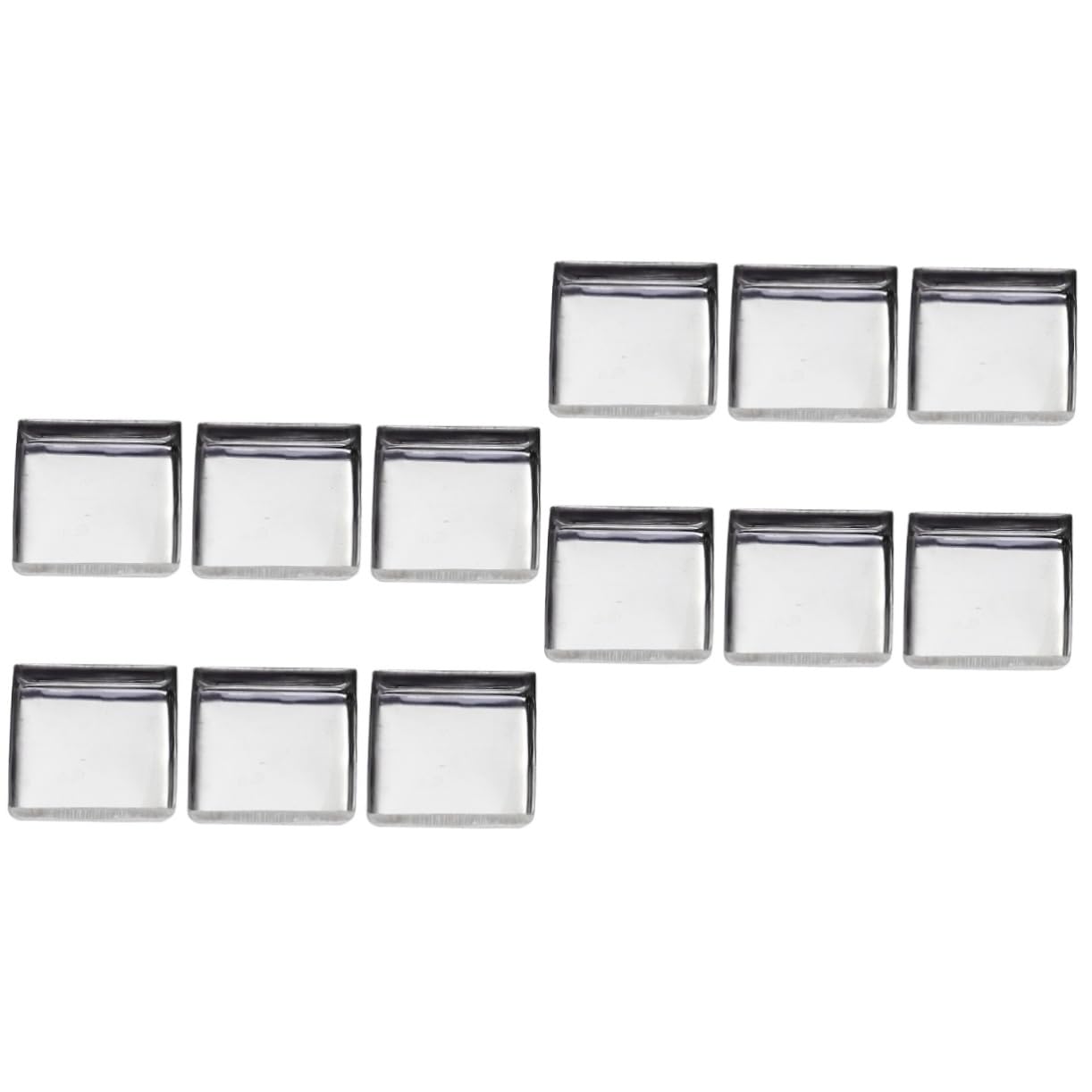 IWOWHERO 2sets Metal Eyeshadow Pans Empty 10 Pans Set Small Powder Container for Diy Makeup Highlighter Palette 60pcs*2