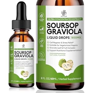 iMATCHME Soursop Graviola Liquid Drop for Cell Support & Regeneration, Immune System and Gut Health Support, Pure Soursop Bitters Liquid, High Absorption, Sugar/Gluten Free, Natural Flavor, 2 Fl Oz