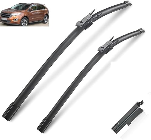 Car Wiper Front Wiper Blades Compatible with Ford Edge MK2 2015-2023 Windshield Windscreen Window Car Rain Brushes 28''+28''