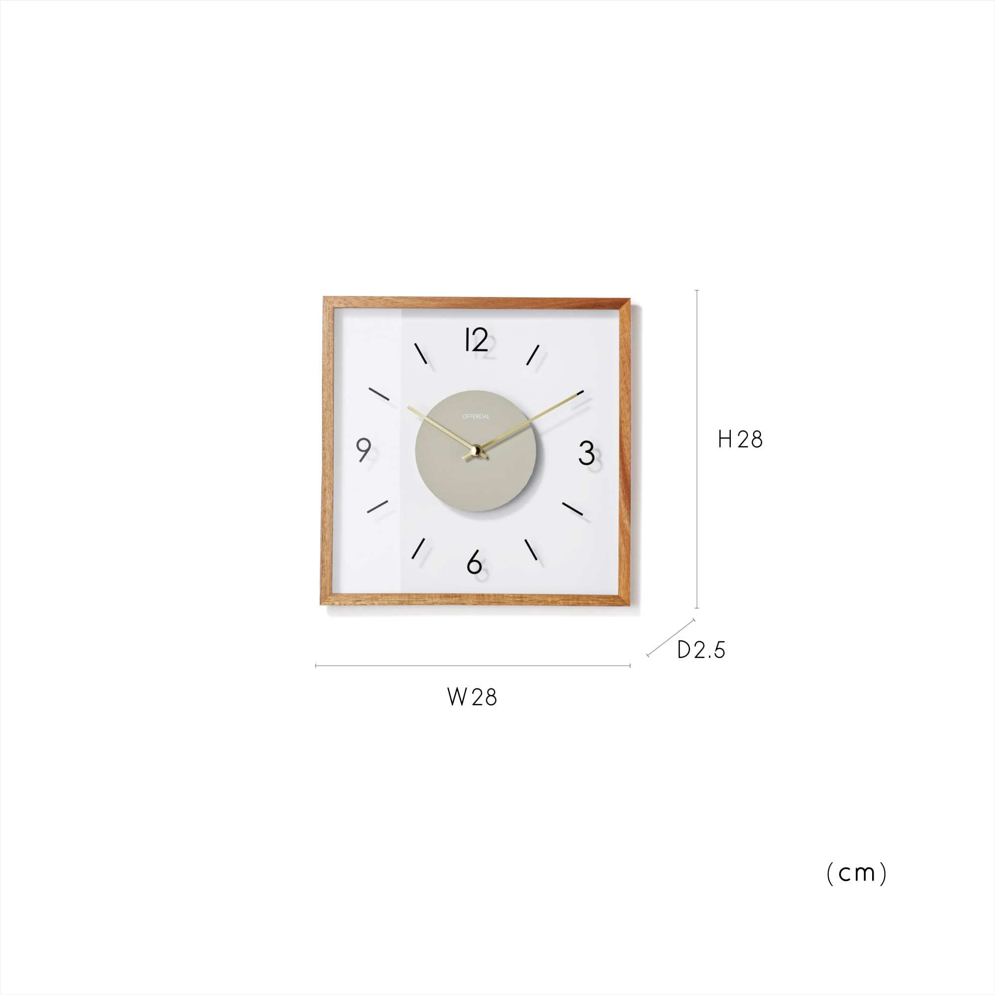 Amazon.co.jp: インターフォルム 掛け時計 CL-4424BN ラトゥリ