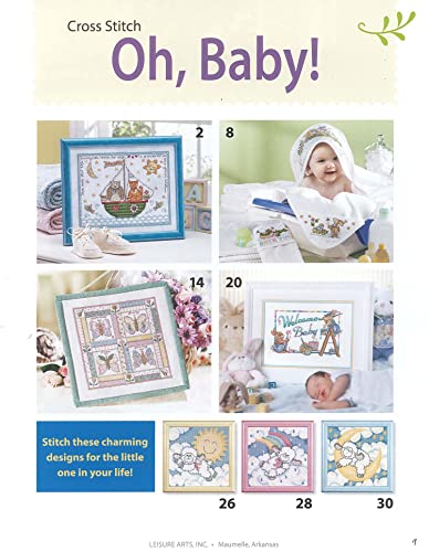 Leisure Arts Oh, Baby! Cross Stitch Book