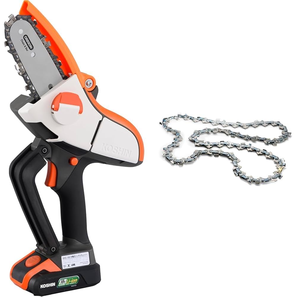 工進　ハンディチェンソー　SHC-180 工進 充電式ハンディチェンソー SHC-180 ＜充電器セット 安全