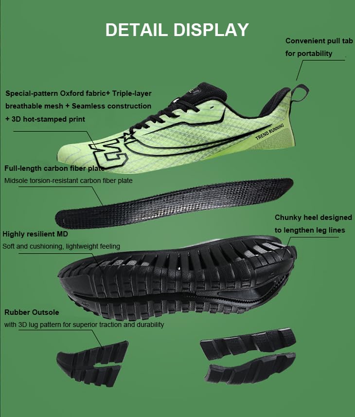 Carbon Plate Trail Running Shoes for Men Women Couples - All Terrain Outdoor Sneakers Summer Breathable4