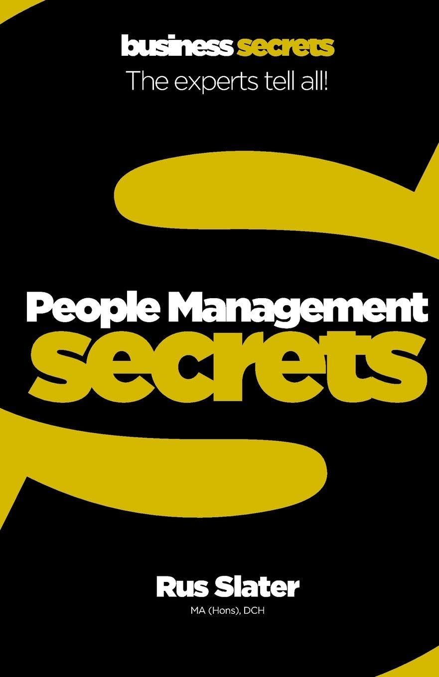 People Management (Collins Business Secrets) by Rus Slater Paperback New