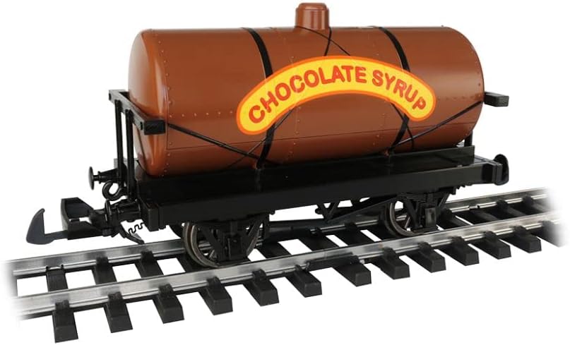 Bachmann Trains - Thomas & Friends Chocolate Syrup Tanker Car - Large G Scale,Dark Brown,98024