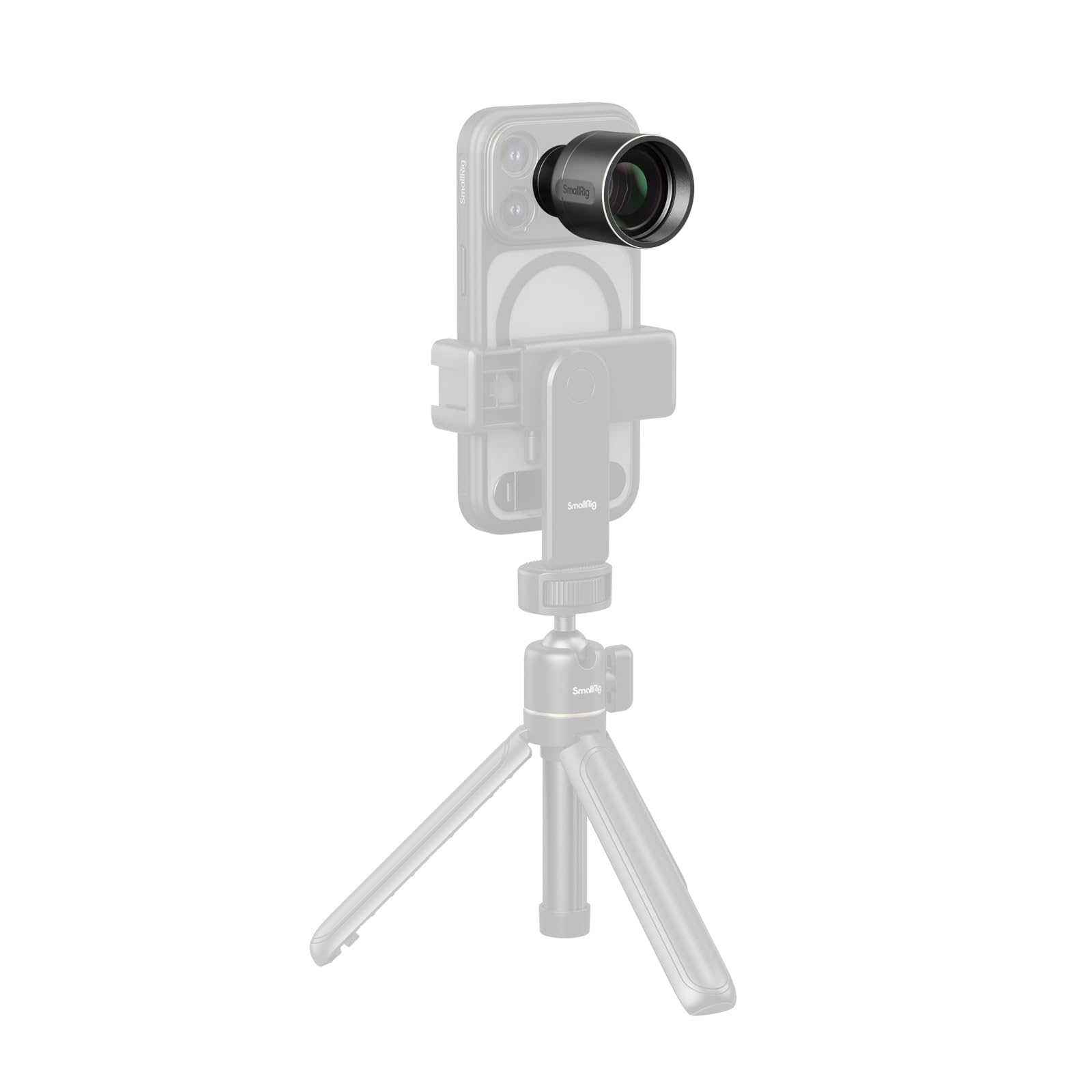 SMALLRIG 5920 Lot de 2 objectifs téléphoto pour iPhone 17/16/15 Pro Max, 2 lentilles de Magnification HD avec monture en T pour coque de téléphone, compatible avec smartphone 4x/5x/8x