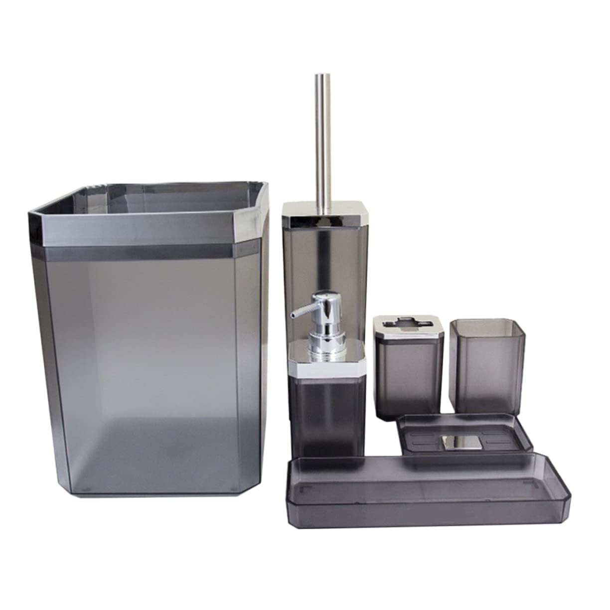 Alipis Juego de Accesorios para Baño de Acero Inoxidable, Organizador Multifuncional Elegante para Cepillos de Dientes y Dispensador de Loción, Adecuado para Hotel