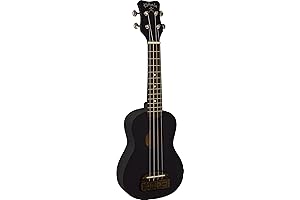 Kohala Beginner Series 4-String Ukulele, Right-Handed, Black (KT-SBK)