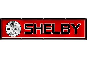 Shelby Cobra Flag Motorsport Car Racing 2x8Ft Banner