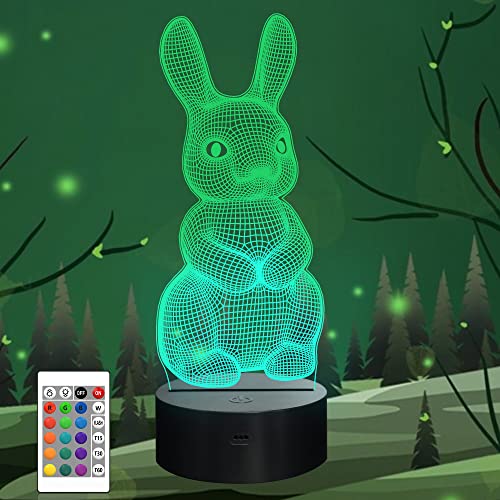La lampe 3D d'illusion lapin