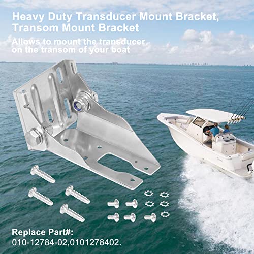 Image of 010-12784-02 Heavy Duty Transducer Mount Bracket, Transom Mount Bracket Compatible with Garmin Panoptix Transducer LVS32