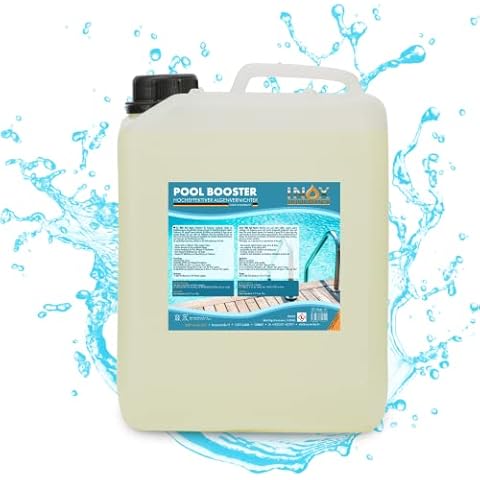 INOX® - Effektiver Pool Booster 10L | Algenvernichter Pool | Flüssiges Algizid für Pool | Desinfizierendes Reinigungsmittel gegen Algen | Hochwirksames Algizid Pool flüssig Cover