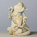 Enesco Foundations Santa with Hearts Masterpiece Figurine by Artist Karen Hahn, 12.32-Inch