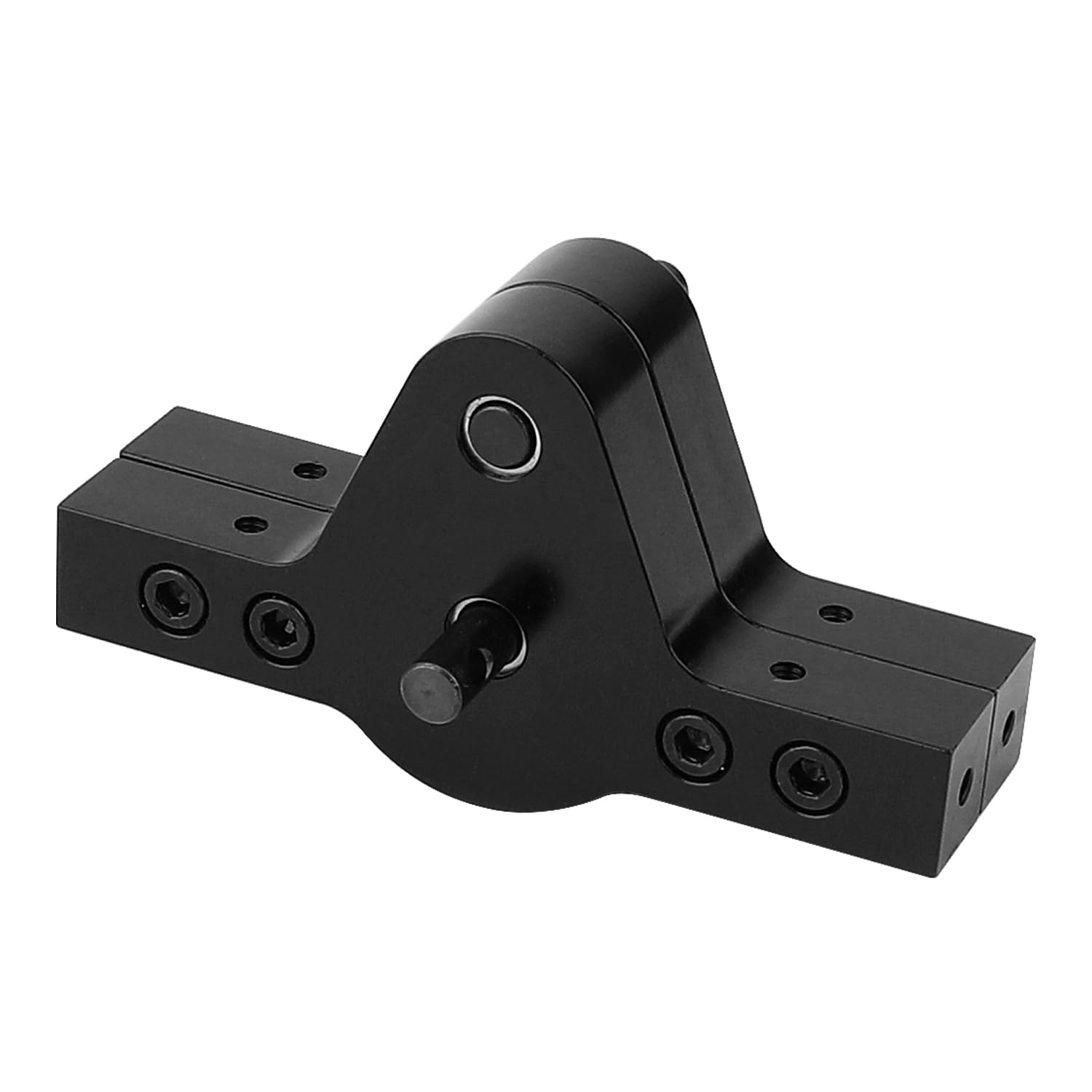 Pothyes RC Transfer Case, Metal Transfer Case with Gear for 1/10 D90 D110 Axial SCX10 RC Crawler Car Model Accessories (Black)