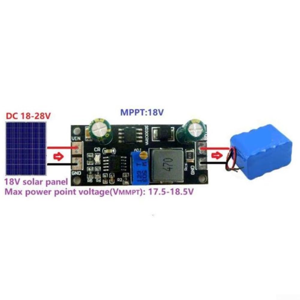 MPPT Regolatore di carica solare 9V 12V 18V Ingresso con protezione da sovratensione per moduli batteria (18v)