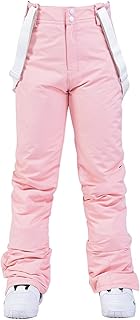 Pantalones de esquí gruesos y cálidos para hombre y mujer, pantalones de esquí a prueba de viento, pantalones de snowboard de nieve