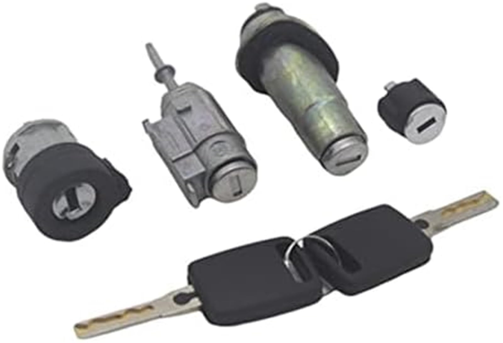 Siłownik automatycznego zamka drzwi Al198 4D0905855G 4B0905851B Kompletny zestaw zamków Wyłącznik zapłonu Lewe drzwi Cylinder bagażnika, dla A6 C5 4B