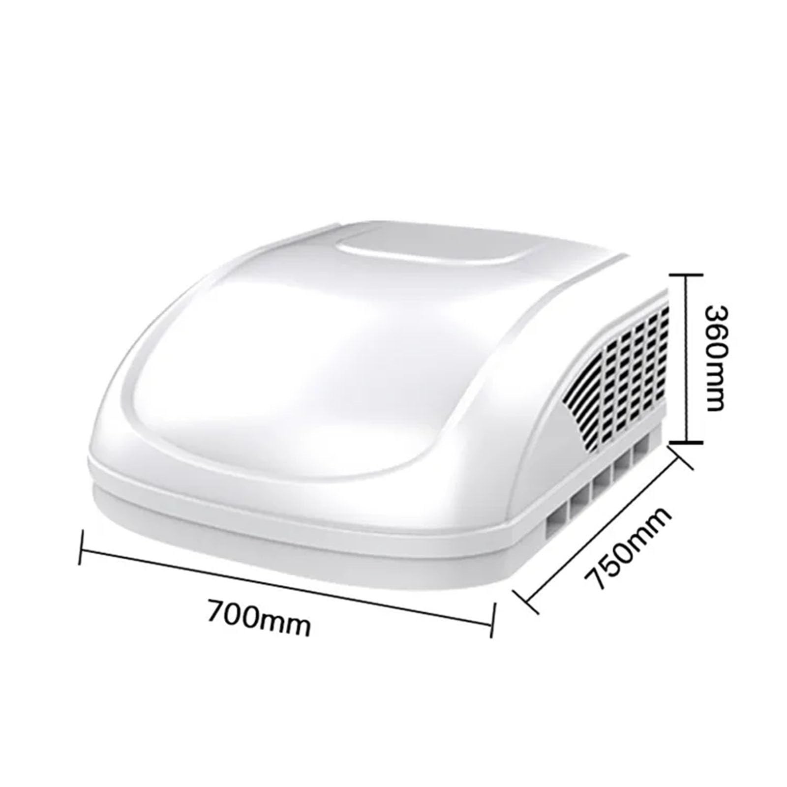 PRUJOY Climatizzatore da Tetto per Camper, condizionatore d'Aria Elettrico con Inverter per refrigerazione 110v / 220v, Telecomando, per vagone Ristorante da Campeggio per Camper (220v)