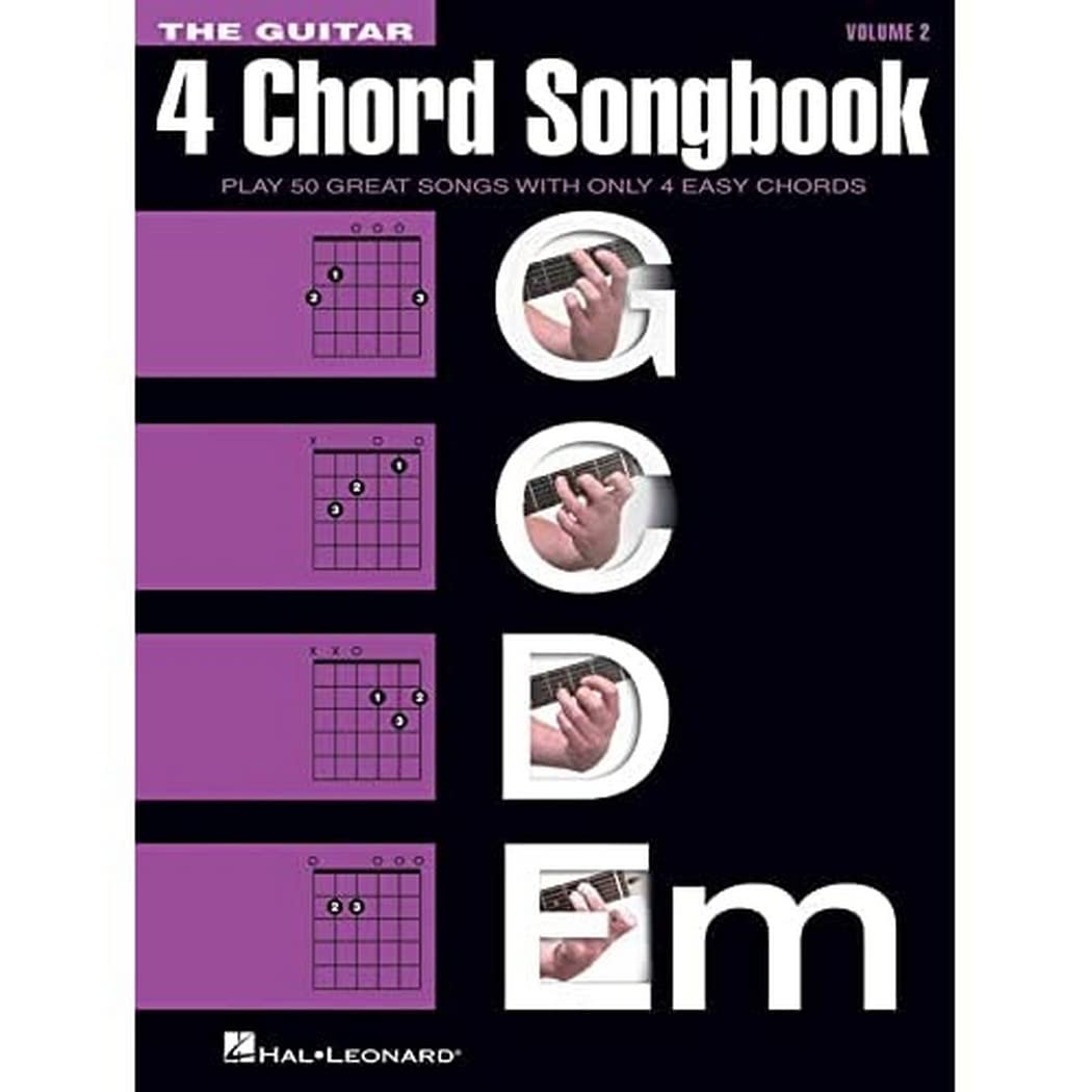 The Guitar 4-Chord Songbook - Volume 2: (G-C-D-Em) | Easy Pop Song Arrangements for Guitar Beginners | Sheet Music Book for Acoustic and Electric Players
