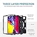 SUPFIVES Case for iPad Pro 11 Inch 2024 (5th Gen), with Screen Protector/Shoulder Strap/Pencil Holder/Handle/Rotating Stand, Light Purple