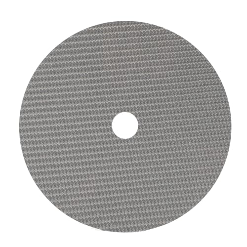Carbon Fiber CD DVD Stabilizer, CD DVD Tuning Pad HIFI CD Tuning Mat Low Distortion Rate Carbon Fiber CD Pad for CD Player (Silver)