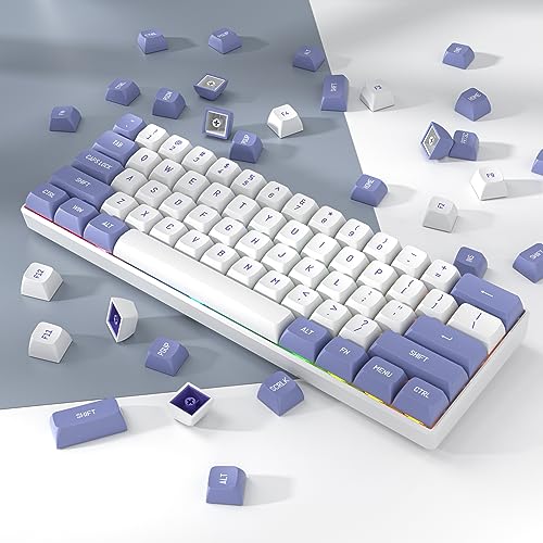 Image of surmen CSA Profile 118 Keys Double-Shot PBT Keycap Custome Keycaps for 61 /68 /84 /87 Mechanical Gaming Keyboard (Purple)