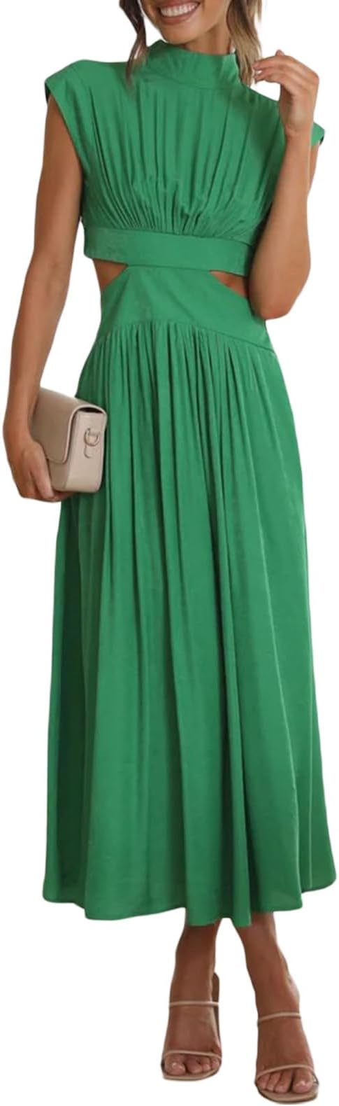 YuemengxuanWomen Sexy Tank Maxi Dress Y2k Ribbed Sleeveless Crew Neck Bodycon Long Dresses Beach Party Formal Dress