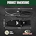 Mossy Oak 11.5'' Machete for Yard Work, Survival Kukri Machete Knife with Sheath, EDC Gear, Ergonomic Anti-Slip Handle, Stainless Steel Machetes for Cutting Trees, Gardening, Bushcraft and Hunting