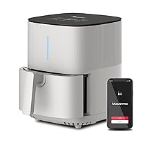 MasterPRO BY CARLO CRACCO – Friggitrice ad aria 1500W 5L – 12 programmi – LED Touch Control – App Control – Rivestimento antiaderente – Colore Bianco