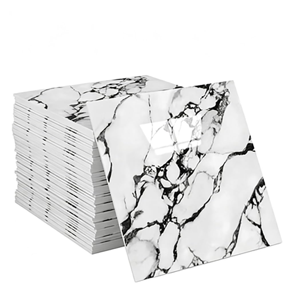 Marble Wall Panels Peel Stick Tiles Backsplash Sticker for Home