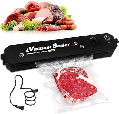 COOLBABY Automatic Electric Vacuum Packer with 20 Sealed Bags Film Sealer Household Kitchen Daily Vacuum Packaging Machine 90W Sealing Machine
