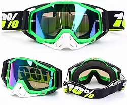 Óculos de Proteção - Antiembaçante e Resistente a Impactos, Proteção UV, Lente de dupla camada, Óculos de esqui - Para Motociclismo, Esqui