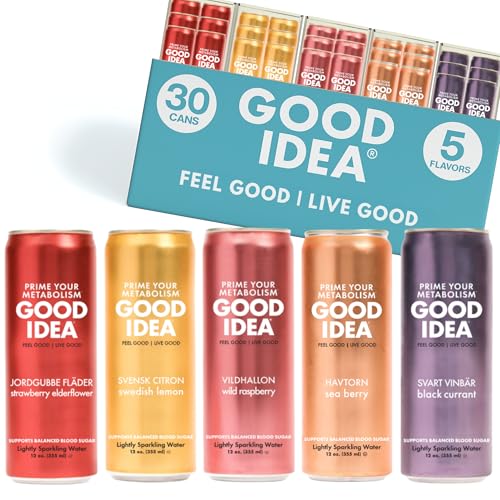 GOOD IDEA Sparkling Water – Supports Metabolism, Balances Blood Sugar,