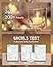Homemory 24-Pack Flameless LED Tea Lights Candles Battery Operated, 200+Hour Fake Electric Candles TeaLights for Votive, Halloween, Ofrenda, Diya, Wedding Centerpiece Table Decor, Funeral, Christmas