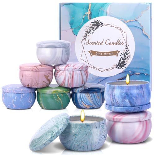 Scented Candles Gifts Set for Women, 9 Pack Small Soy Candles Set Bulk Gift, Aromatherapy Candles for Home Scented, Gift Ideas on Thanksgiving, Christmas, Valentine's Day, Anniversary and Birthda...