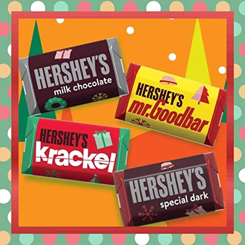 Hershey\'s Christmas Chocolate Candy, 5Lbs., Bulk, Individually Wrapped, Great for Holiday Gifts, Stockings, Events, Baking and More! (Christmas Miniature Candy Bar Assortment) - Thumbnail 2
