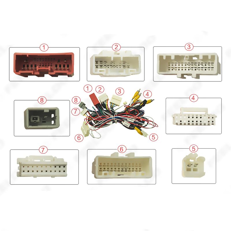 Car 16pin for Audio Wiring Harness with Canbus Box for Mazda CX-5 2017 Aftermarket Stereo Installation Wire Adapter - (Color Name: Cable with Canbus)
