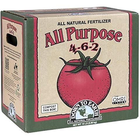 Down To Earth All Natural Fertilizers Organic Multi Purpose Mix 4-6-2, 15 lb Cover