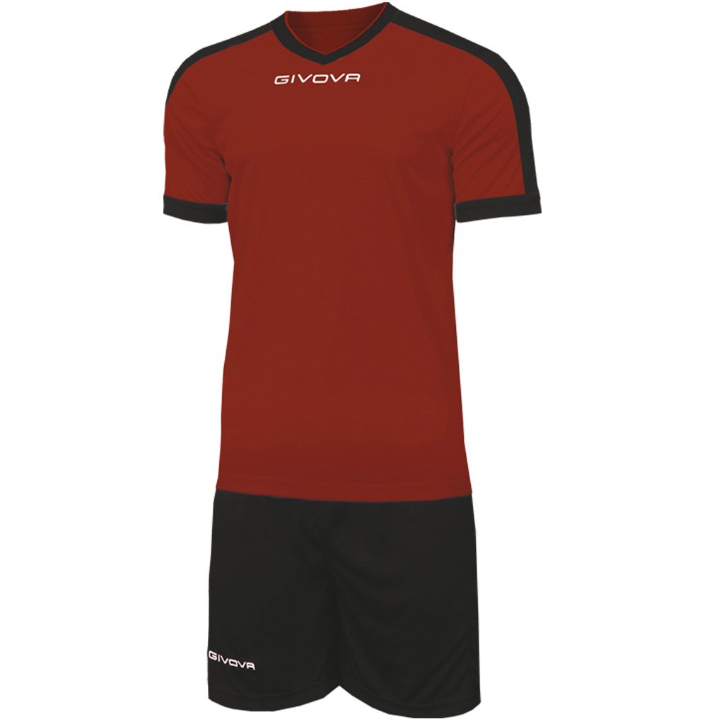 Givova, kit revolution, garnet/black, S