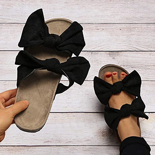 beiousalie Home Slippers Women Breathable Anti-Slip Flip Flop Slippers Women Retro Large Size Sandals Dress Beach Shoes4