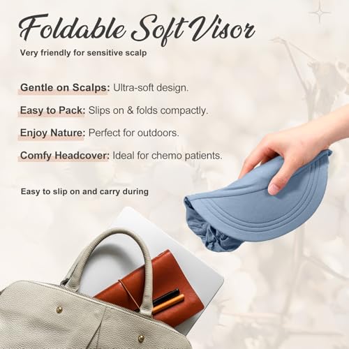 Image of 6 Pcs Chemo Cancer Hat for Women Breathable Bamboo Newsboy Baseball Cap Soft Headwear for Cancer Patient Hair Loss