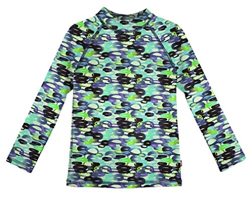 Image of City Threads Long Sleeve Rash Guard for Girls UPF 50+, Girls Swim Shirt Made in the USA