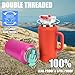 Hydraful 64 oz Tumbler with Handle and Straw - 100% Leak-Proof - Insulated Cup Reusable Stainless Steel Large Water Bottle Travel Mug for Gym, Hiking, and Camping - Gifts for Women Men Him Her