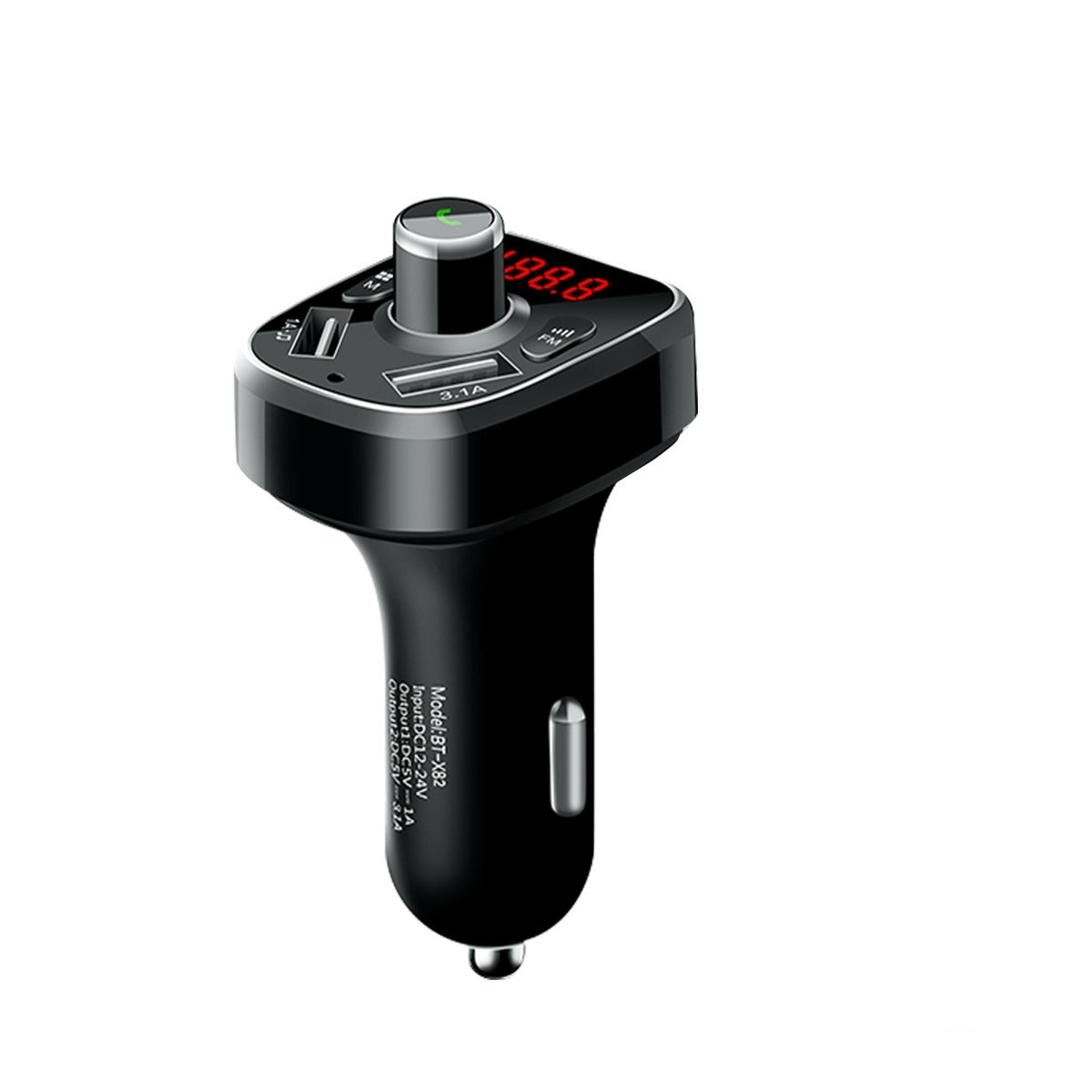 CDEN Kit Lettore MP3 Auto Adattatore Trasmettitore FM Vivavoce Bluetooth Con Caricabatterie USB