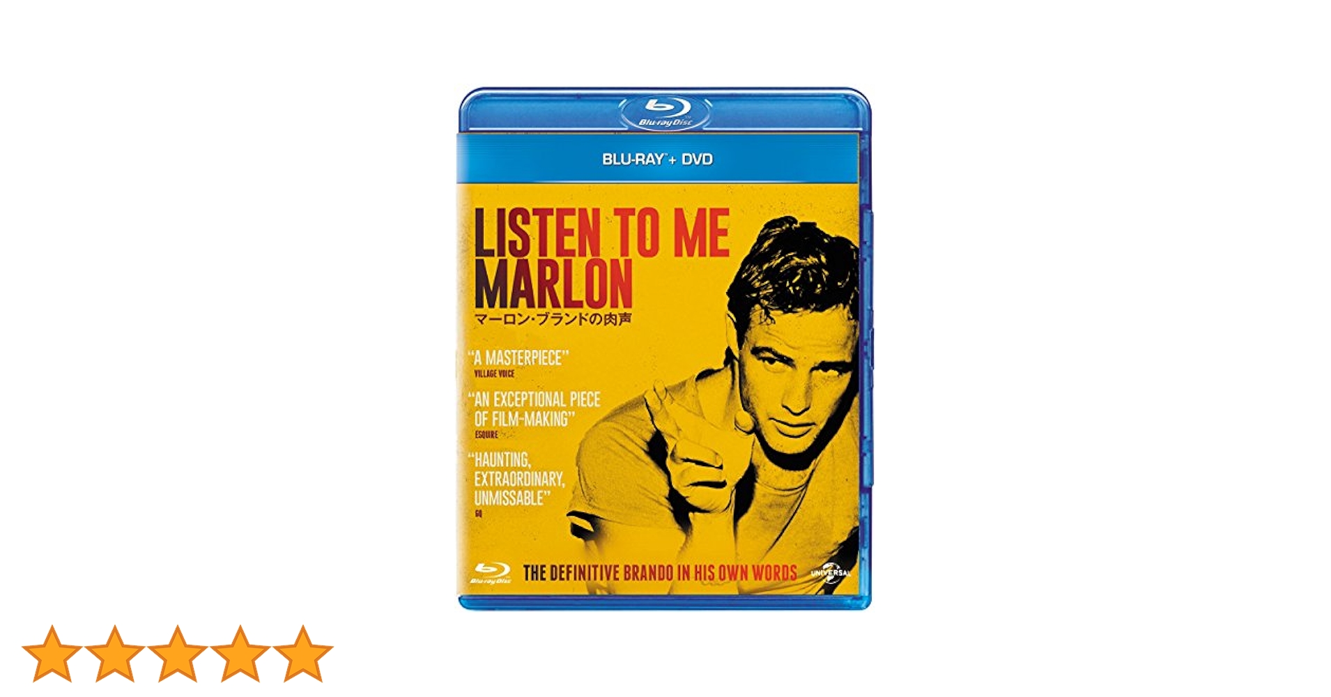 マーロン・ブランドの肉声 DVD LISTEN TO ME MARLON 51A979BpDJL.jpg