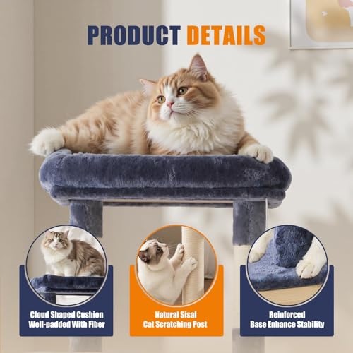 Torre para Gatos Multi-Niveles 63" con Rascadores y Plataformas miniatura 4